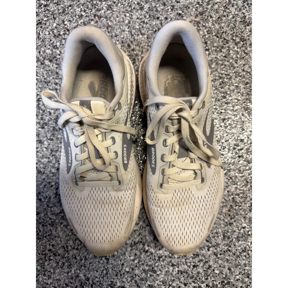 Brooks Adrenaline GTS 22 Womens 8 Running Shoes Oyster Alloy 1203531B134 Support